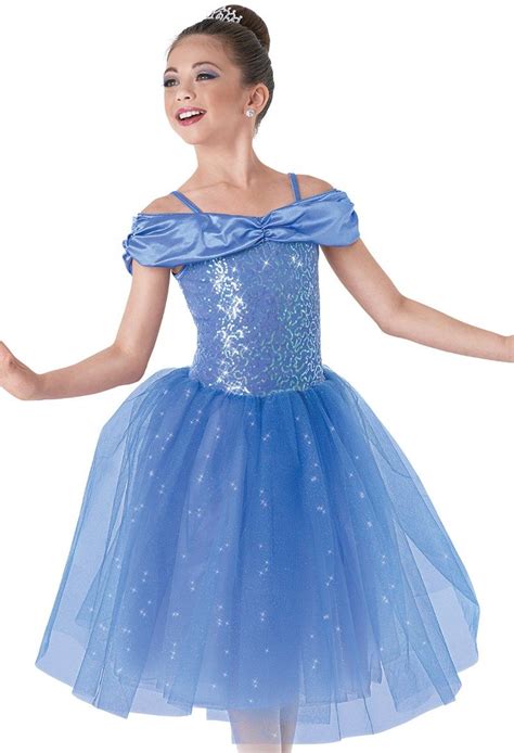 Satin Cinderella Princess Character Dance Competition Costumes Dance