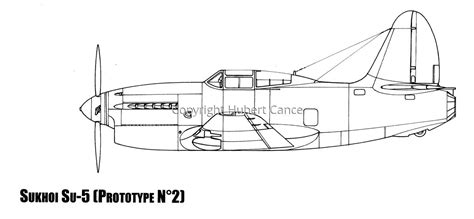 Drawing Sukhoi Su Prototype N Original Art By Hubert Cance