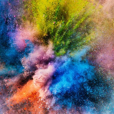 Vivid Colorful Holi Powder In An Explosion Uezb53l