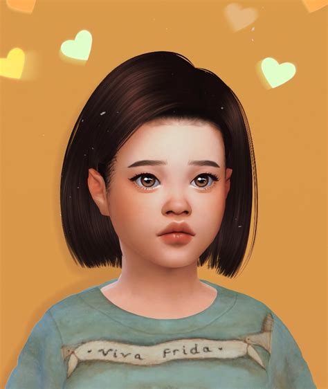 Sims4xs Anto Amber Hair For Kids All Credits Love 4 Cc Finds