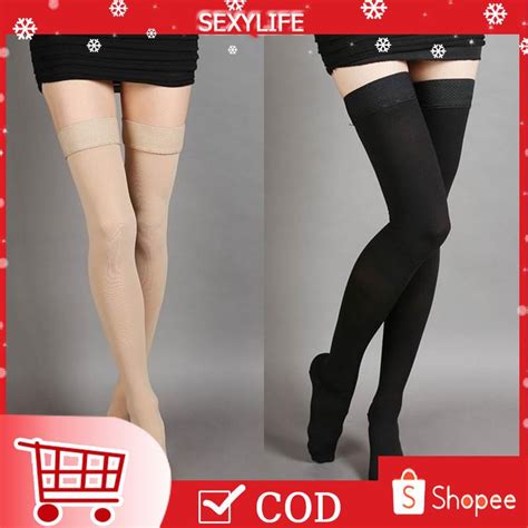 Sexylife Varicose Veins Stockings Thigh High 25 30 Mmhg Medical Compression Closed Socks