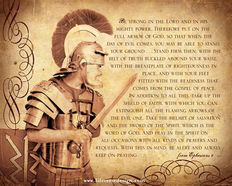 Ephesians 6 — Spiritual Armor Life Verse Design