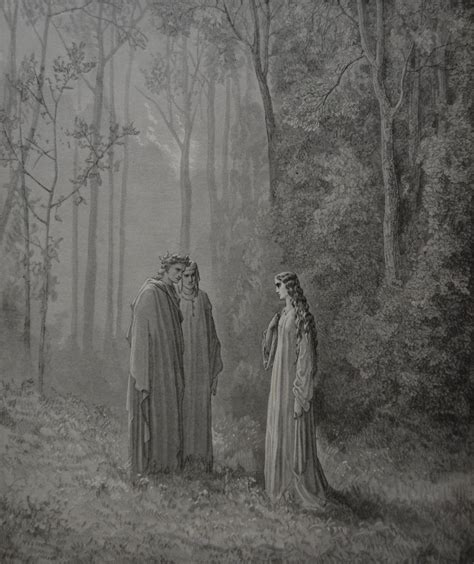 Gustave Dore Dantes Pia In Purgatory Art Print Antique Spiritual