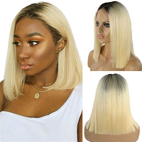 Buy Long Bob Lace Front Wigs Pre Plucked Brazilian Glueless Human Hair