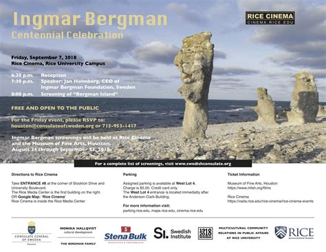 Ingmar Bergman Centennial Celebration