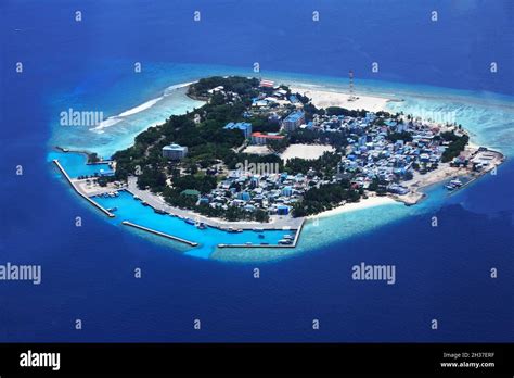 Maldives Archipelago Male Atoll Aerial View Stock Photo Alamy