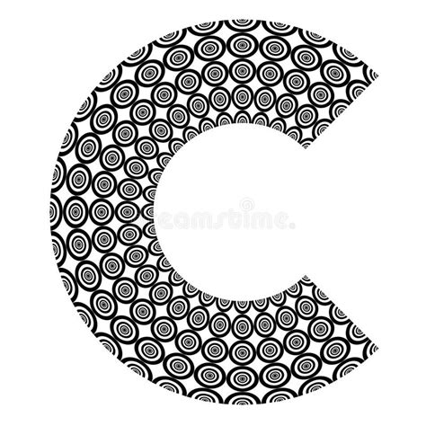 Abstract Design Element Letter C Stock Vector Illustration Of