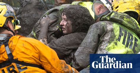 Trapped Teenager Rescued From Mudslide In California Video Us News The Guardian