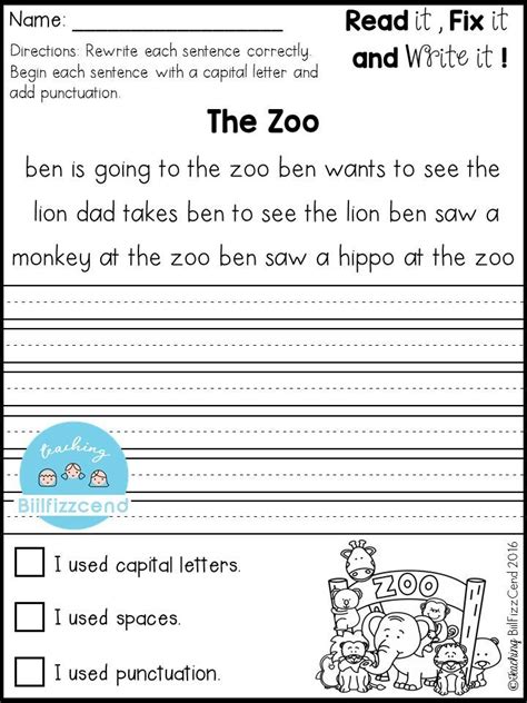 Free 20 Fix It Up Pages These Are Great For Students In Kindergarten