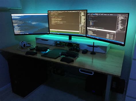The latest iteration of my coding/gaming setup : r/battlestations