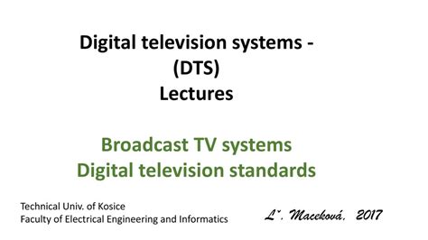 Digital Television Systems Dts Lectures Ppt Download