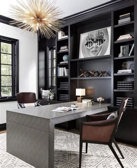 Masculine Office Space Home Office Design Home Office Setup Office