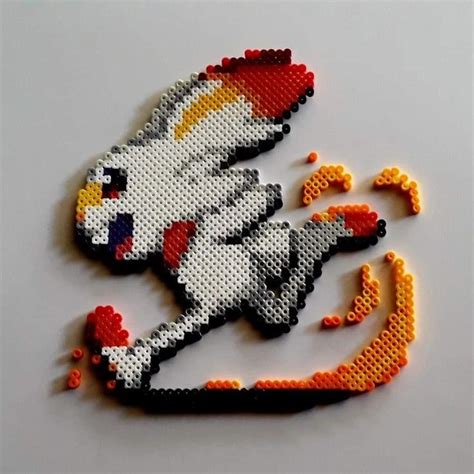 Pokemon Scorbunny Perler Beads Pixel Art Pokemon Perler Bead Pokemon