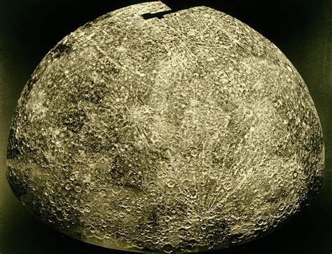Mosaic Photo Showing Cratered Surface Of Mercury Photograph By Nasa