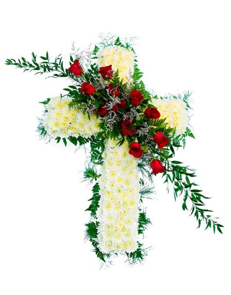 Instead, they left criminals on the cross so the birds and dogs could devour their bodies. Funeral Cross Flower Arrangement | Durban Florist
