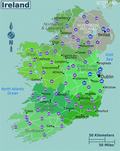 Irish Vacations Ireland Vacations Ireland Map