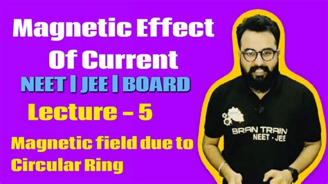 Magnetic Effect Of Current Class 12 Magnetic Field Due To Circular Ring Neet Jee Youtube