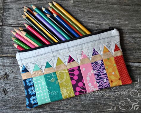 Scrappy Pencil Case Pencil Case Sewing Sewing Sewing Projects