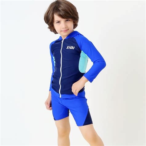 Boy Sports Swimwear Surfing Suit Children Long Sleeves Competitive