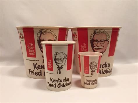 Kfc Buckets Kentucky Fried Chicken Vintage Lot Of Kentucky