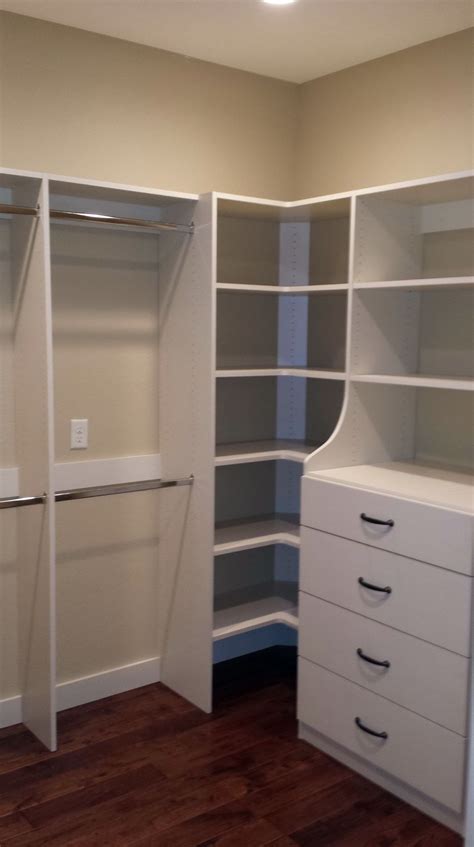 Lining drawers has endless benefits. Closet Shelving Units With Drawers | Corner closet, Closet ...