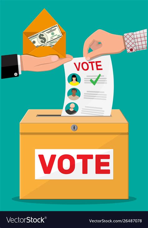 Selling Vote For Election Royalty Free Vector Image