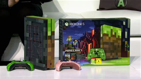 Minecraft Xbox One S Console Revealed During Microsofts Gamescom