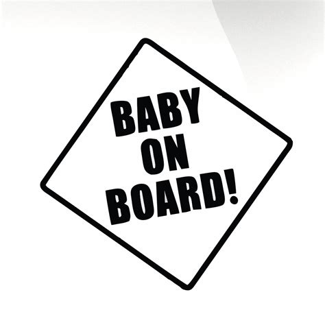 Baby On Board Car Decal Sticker Stickyart