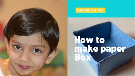 How To Make A Paper Box Craft Paper Easy Craft T Craft Fun