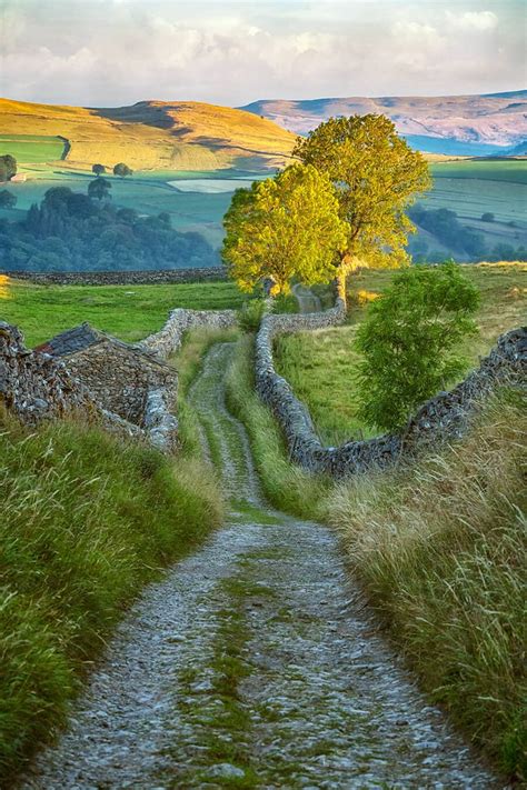 Yorkshire Dales Path In 2020 Yorkshire Dales Landscape Beautiful Places