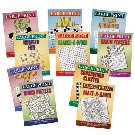 Large Print Puzzles 10 Pack Large Print Puzzles Miles Kimball