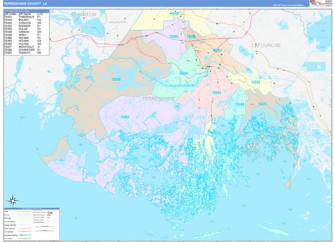 Maps Of Terrebonne Parish County Louisiana