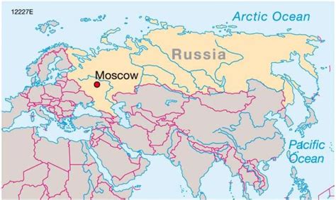 Moskau Russland Auf Der Karte Moskau Auf Der Karte Von Russland