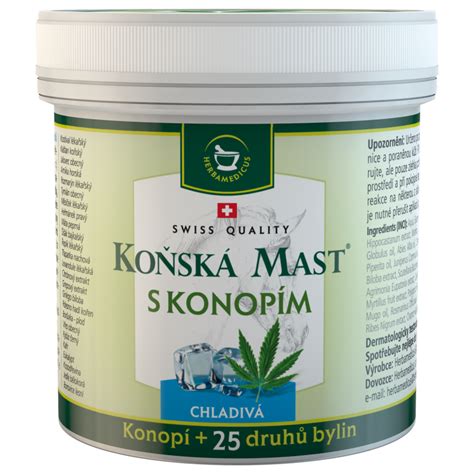Herbamedicus Koňská mast s konopím chladivá 250ml ...