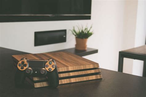 Balolo Playstation 4 Pro Walnut Wood Covers The Coolector