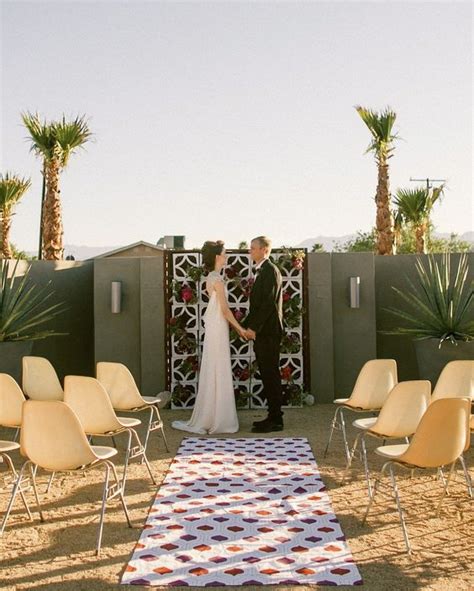 28 Mid Century Modern Wedding Backdrops And Altars Weddingomania