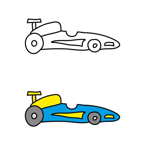Race Car Doodle Illustrations Royalty Free Vector Graphics And Clip Art