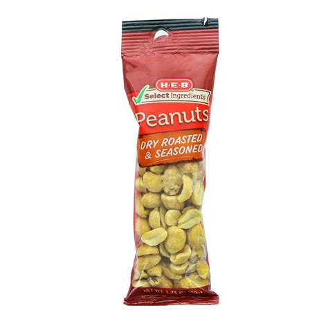 H E B Select Ingredients Dry Roasted Peanuts Shop Nuts And Seeds At H E B