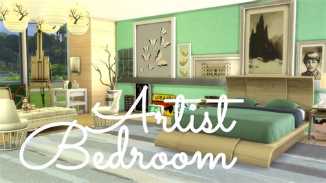 Sims 4 Room Build Artist Bedroom Youtube