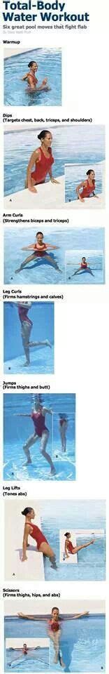 Swimming Pool Exercises On Pinterest Swimming Pool Games