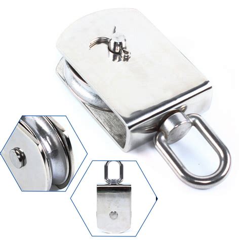 Stainless Steel Single Wheel Pulley Swivel Lifting Rope Pulley Block