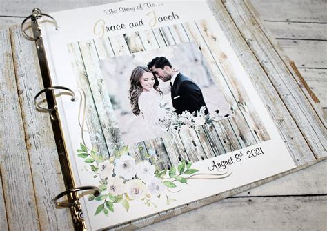 Rustic Wedding Scrapbook Wedding Memory Book Wedding Etsy