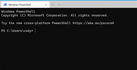 B Windows Defaulting Windows Terminal To Powershell 7x Core