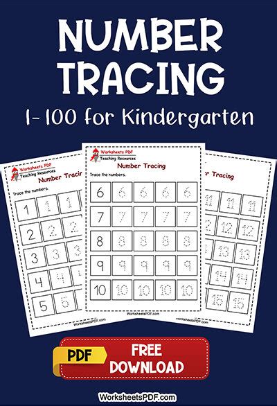 Number Tracing Worksheets Pdf And Free Printables