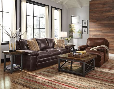 brown leather couch living room decor  relaxing living room decor