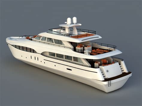 Luxury Motor Yachts Boat 3d Model 3ds Max Files Free Download