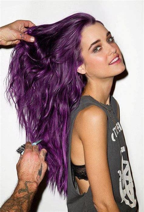 30 Cute Purple Hairstyle For Girls 2018 New Purple Shades