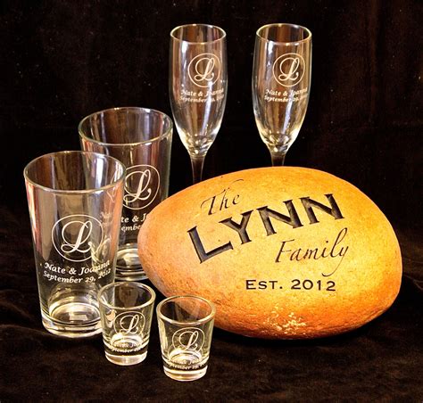 Personalized wedding gifts make the celebration last a lifetime. Engraved wedding gift set! | Engraved wedding gifts