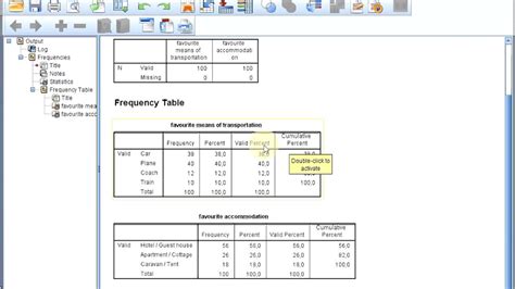 Spss Frequency Table Via Frequencies Youtube