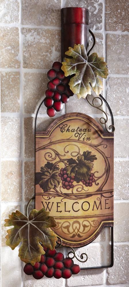 25 Tall Metal Grapevine Wine Bottle Welcome Sign Wall Art Decor Ebay